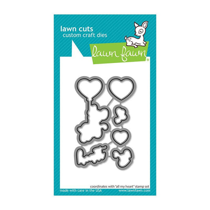 Lawn Fawn - Clear Stamps - All My Heart