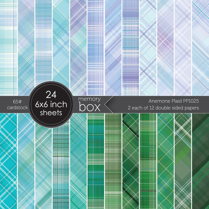 MEMORY BOX 6x6 Cardstock Paper Pad: Ocean Blue - Scrapbook Generation