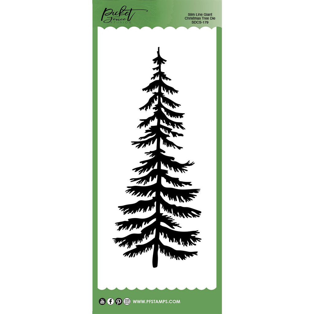 Picket Fence Studios Slim Line Tall Christmas Tree Stencil