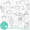 Hot & Cold Drinks Stamp Set