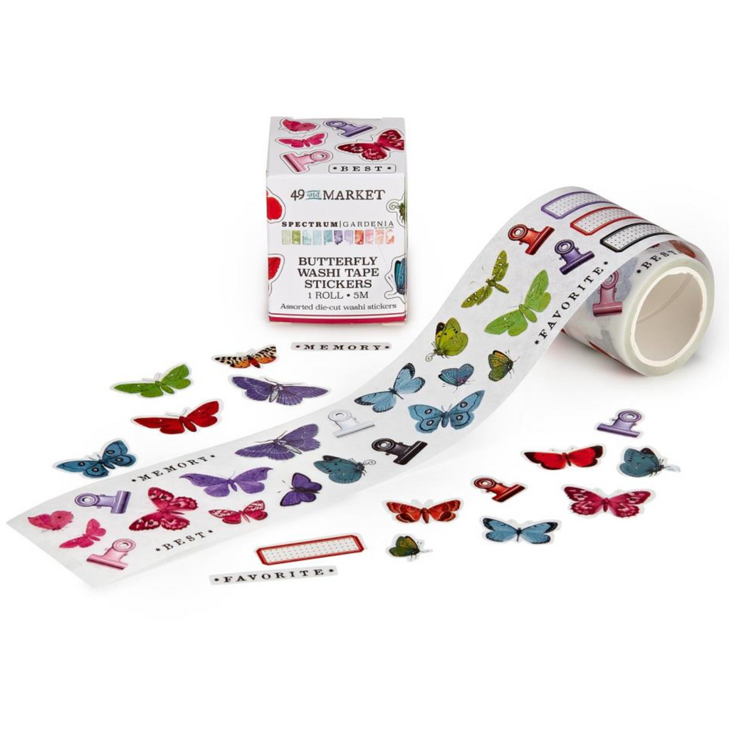 Botanical Washi Sticker Roll- Spectrum Gardenia - 49 and Market