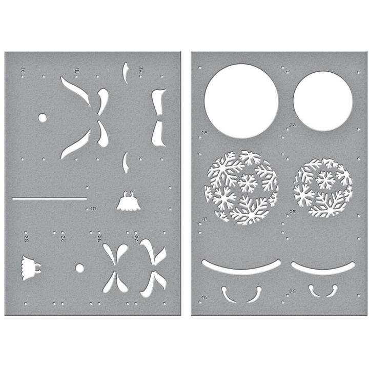 Hokey Pokey Dream Stencils. Snowflake Cluster - Vinyl Stencil - 245