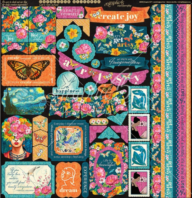 Graphic 45 Life Is Abundant October Patterned Paper – Cheap Scrapbook Stuff
