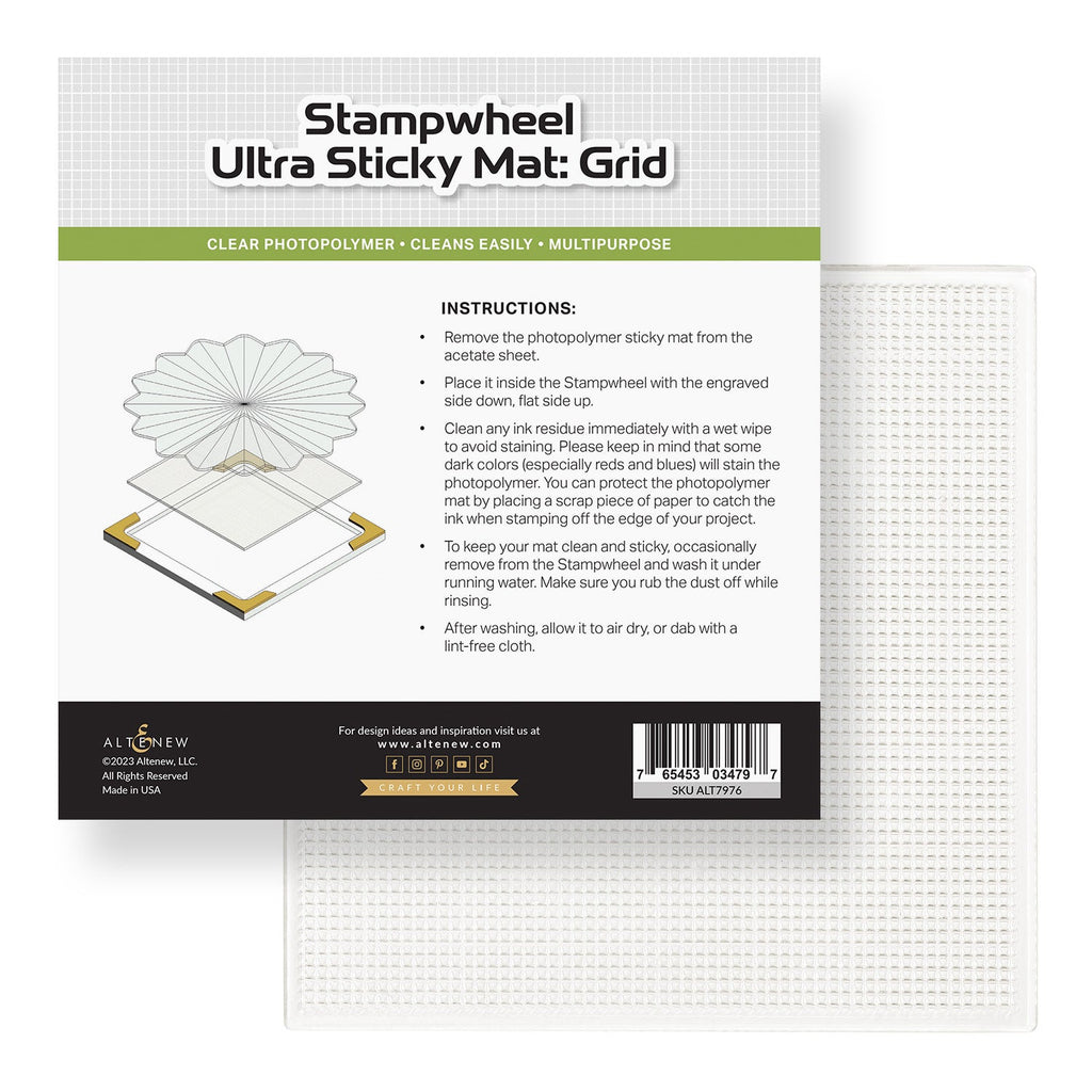 Acrylic Stamp Block W/Alignment Grid - 3 x 4 x 0.5 – Fairy Stamper