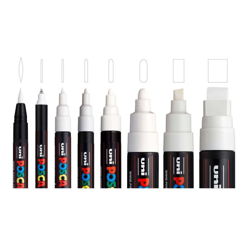 Posca PC-1M Extra Fine White Paint Marker