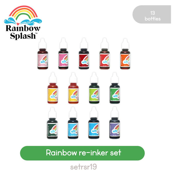 Rainbow Splash Gem Stickers rsg1