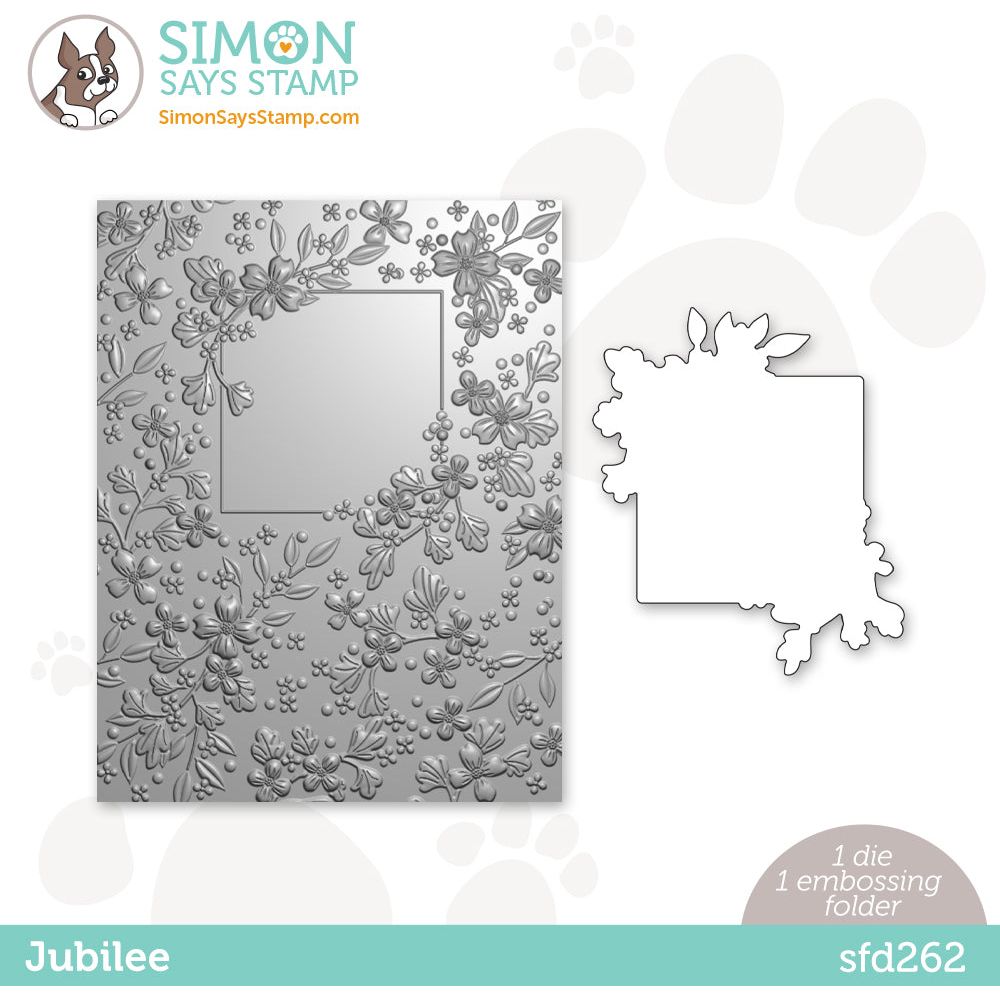 Simon Says Stamp Jubilee Embossing Folder and Die Set