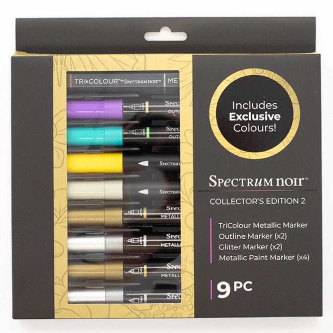 Spectrum Noir Glitter Markers 6/Pkg - Neon Lights