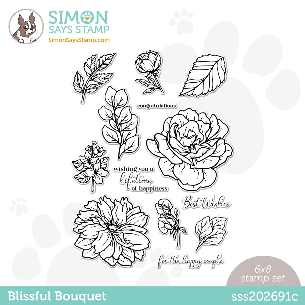 Simon Says Stamp Blissful Bouquet Clear Stamp Set