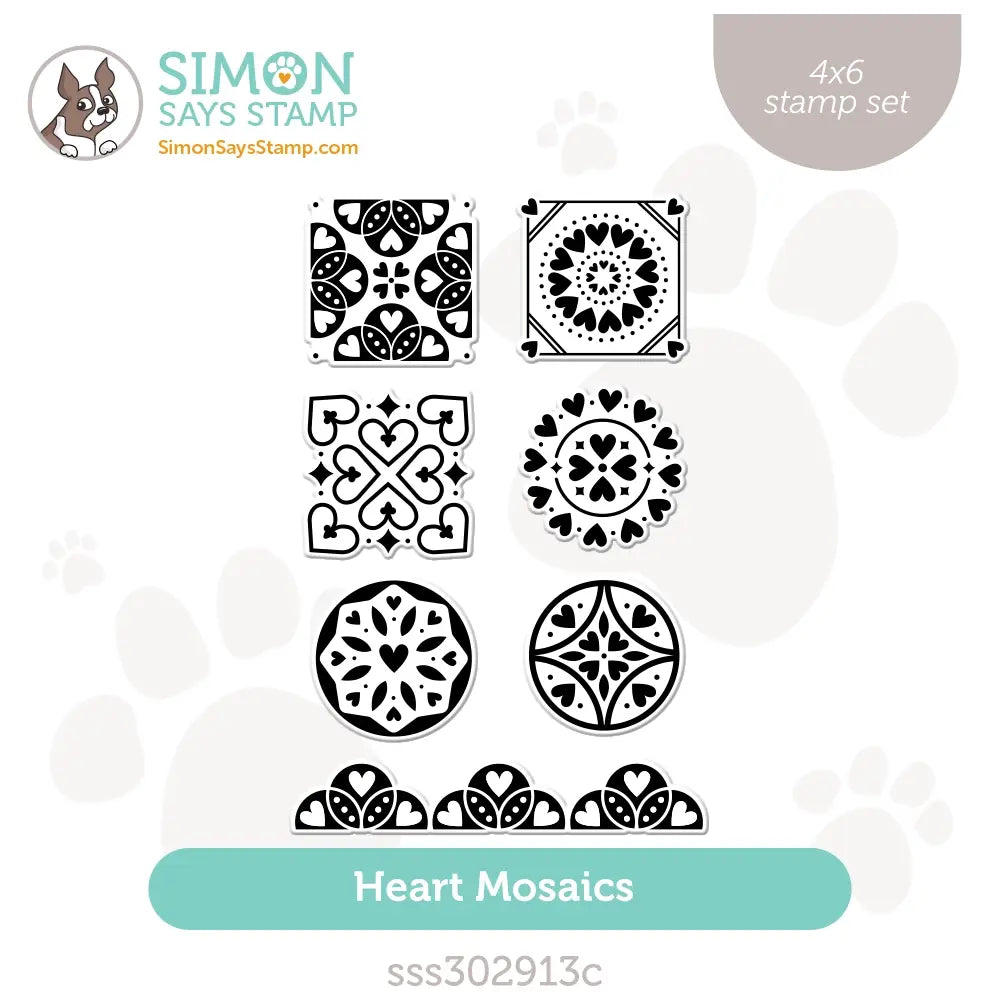 Simon Says Clear Stamps Printmaking Hearts 2023msc Sweetheart