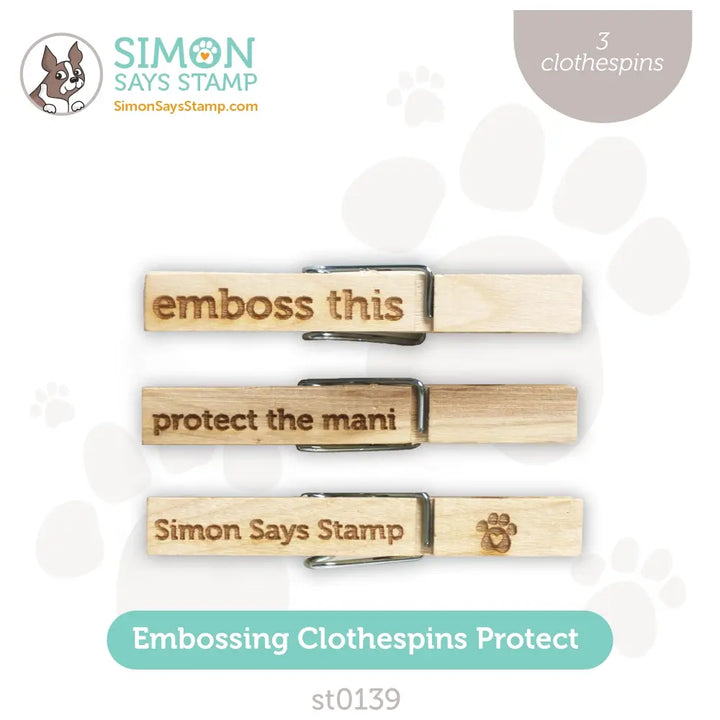 Simon Says Stamp Embossing Clothespins Heat st0138 Dear Friend