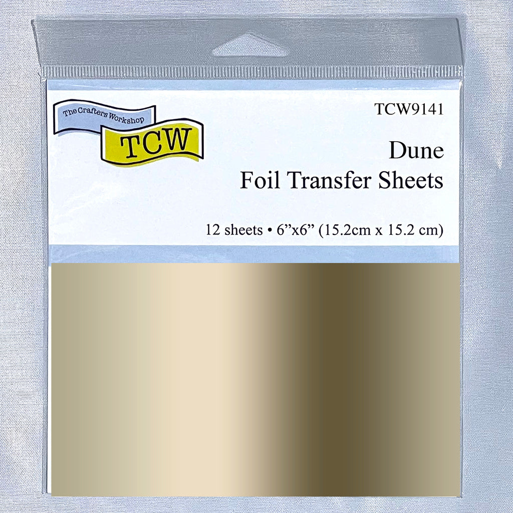 Crafter's Workshop Foil Transfer Sheets 6X6 12/Pkg-Beach Glass
