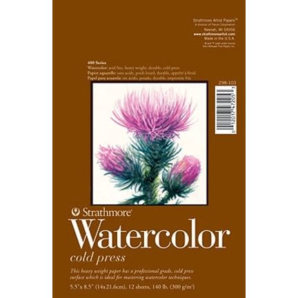 Canson C100511158 9 x 12 in. Watercolor Cold Press Lightweight - 500 Sheet