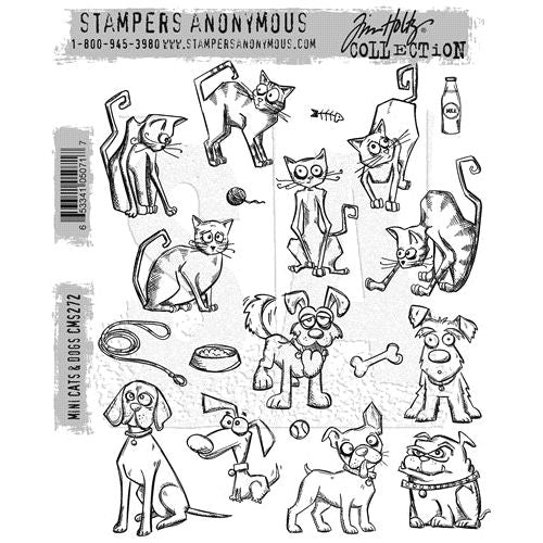 One Cat Short Of Crazy Rubber Stamp, Cat Stamp, Saying, Words, Funny  Phrase, Cat