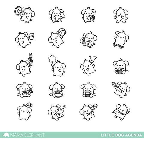 Mama Elephant Clear Stamps LITTLE LINE AGENDA – Simon Says Stamp