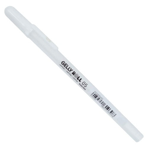 Sakura 6 WHITE Gelly Roll Classic Medium Point Pens Set 57488