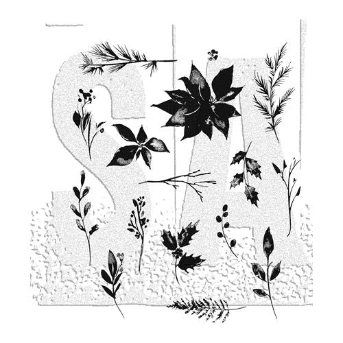 Tim Holtz Stencil Tiny Poinsettia – MarkerPOP