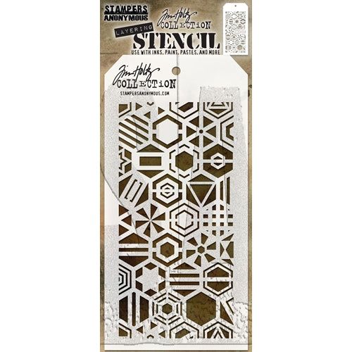 Tim Holtz Layering Stencil - Brush Arch