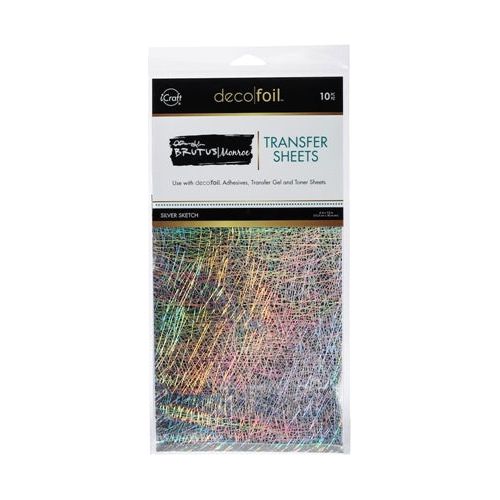 Deco Foil Transfer Sheets by Unity 6X6 12/Pkg-Gold Glitter