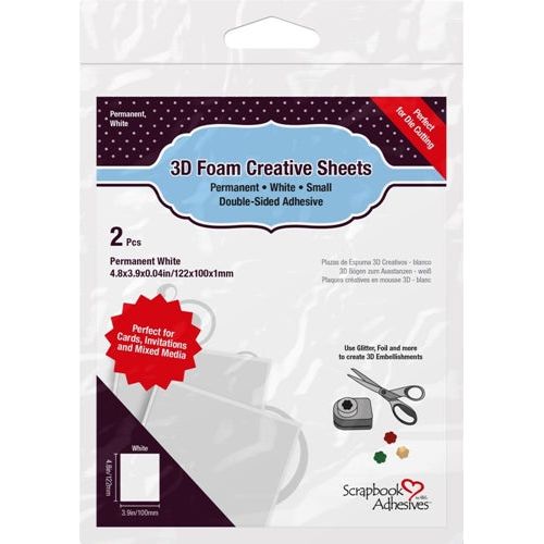 Gina K. Designs Double-sided Adhesive Foam Shaker Strips, White –