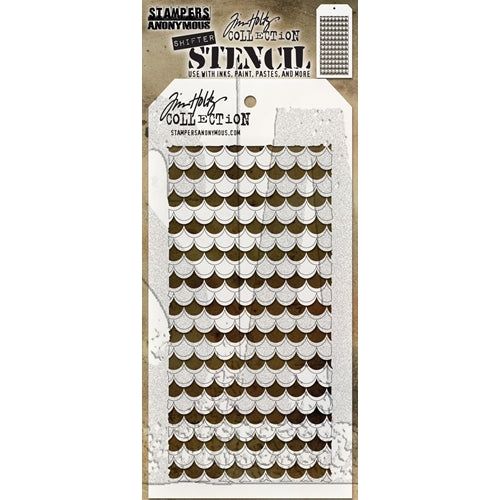 Stampers Anonymous Tim Holtz Shifter Chevron Layering Stencil (THS127) –  Everything Mixed Media