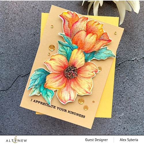 No-Line Watercoloring with Altenew Flower Stamps – K Werner Design Blog