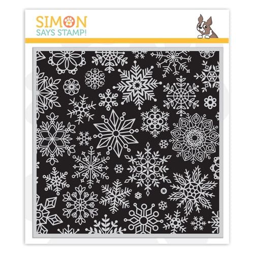 Simon Hurley create. Cling Stamps 6X6 Stitched Snowflakes