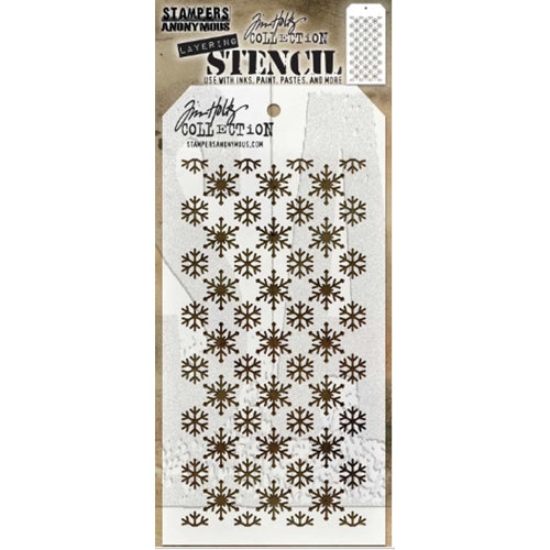 Stampers Anonymous Tim Holtz® Mini Swirly Snowflakes Cling Stamps