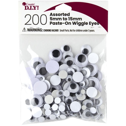 7/10/15mm Self-Adhesive Googly Eyes Assorted Wiggly eyes Mixed DIY