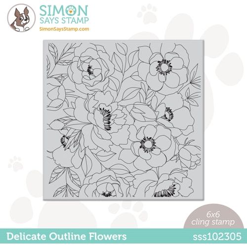 Simon Says Clear Stamps Flower Love sss202808c Smitten