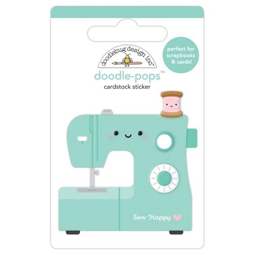 Sew Happy Sticker Waterproof Sticker Sewing Machine Sticker Sewing