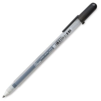 Sakura Gelly Roll 3-D Glaze Pen, Black - Box of 12