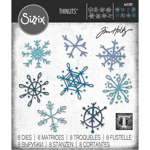 Chipboard Mini Snowflakes * Five Sets — The Die Cut Shop