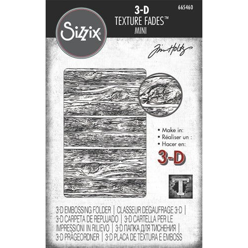 Sizzix 3-D Texture Fades Embossing Folder Mini Lumber by Tim Holtz, 665460 Big  Shot Switch Plus Accessory Cutting Pads, 1 Pair, Standard, Multicolor -  Yahoo Shopping