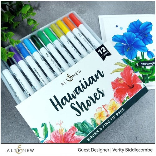 Studio 71 • Alcohol brush markers set 6pcs blue tones