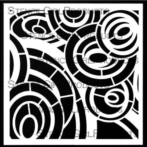 Stencilgirl Organic Circles and Lines Large 9x12 Stencil L800 | Stencilgirl Products | Crafting & Stamping Supplies from Simon Says Stamp