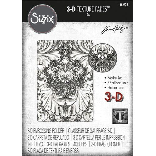 Sizzix 3D Texture Fades Embossing Folder by Tim Holtz Foliage