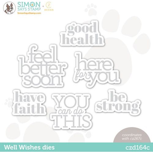 CZ Design Wafer Dies FEEL BETTER SOON czd163 – Simon Says Stamp