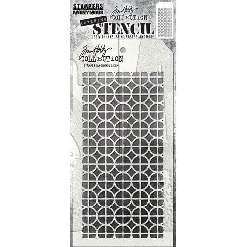 Tim Holtz Layering Stencil - Burlap THS007