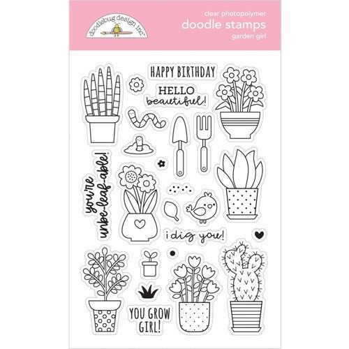 Doodlebug Clear Doodle Stamps - Calendar - Typewriter