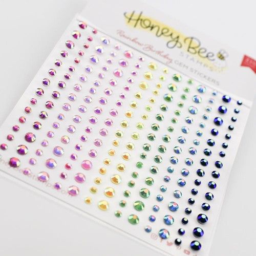 Rainbow Splash Sparkly Hearts Gem Sticker Assortment rsg3 – Simon Says Stamp