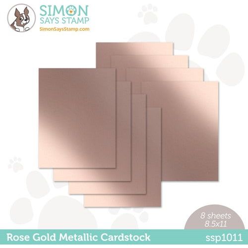 Simon Says Stamp Rose Gold Metalic Cardstock