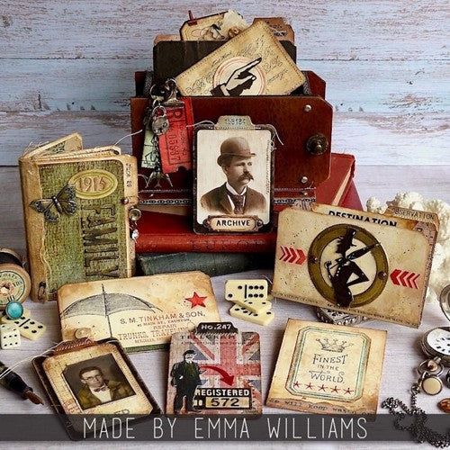 Tim Holtz Sizzix VINTAGE LABELS Thinlits Dies 665929 – Simon Says Stamp