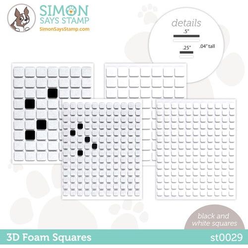 Hunkydory Foam Pads 2mm Deep 12x12mm 80 Foam Squares - Simply Special Crafts