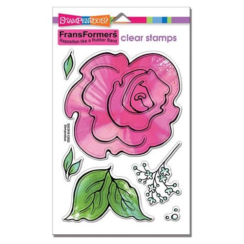 Stampendous Cling Mounted Rubber Stamp - Geo Blossom