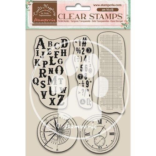 Farfi Clear Stamp DIY Exquisite TPR Practical Perpetual Calendar Seal  Household Supplies (Clear)