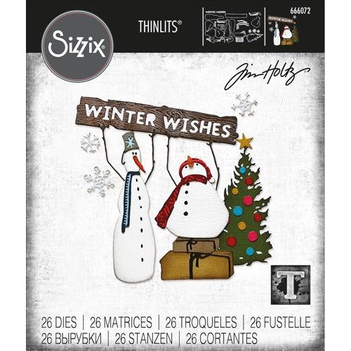 Tim Holtz Sizzix SCRIBBLY SNOWFLAKES Thinlits Dies 665582 – Simon Says Stamp