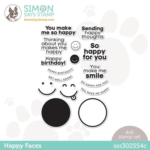 Simon Says Clear Stamps BIRTHDAY SENTIMENTS sss302481