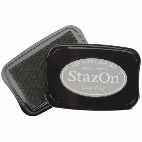 Staz On Metallic Ink Pad - Silver (Ink Set with re-inker) from