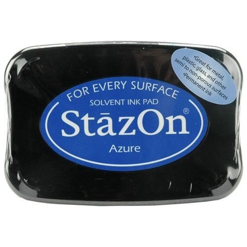 Tsukineko StazOn Ink Pad For Stamps - Blazing Red Color, 1 Ink Pad